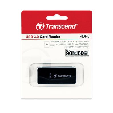 Transcend Card Reader RDF5 Micro Card SD/ SDHC / SDXC UHS-I, USB 3.0 Kartenleser