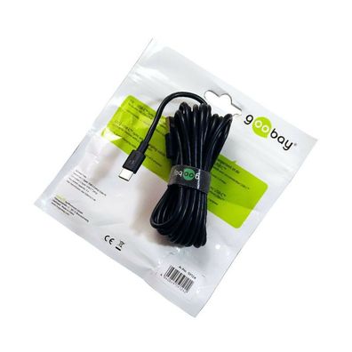 goobay USB 2.0 USB-C™ Lade- und Synchronisationskabel, Länge 3m