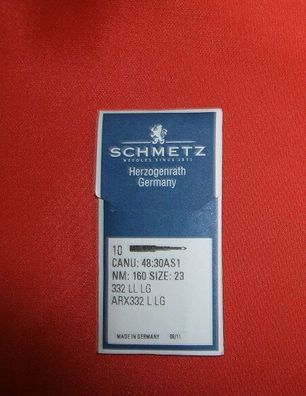 Schmetz-Rundkolbennadel System 332LL LG 160