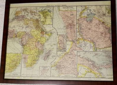 Historische Landkarte "Afrika und die deutschen Kolonien" Kopie