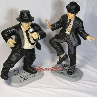 Blues Brothers Figuren Jack & Elwood Satz Figuren Film Fan Deko Satuen USA Kult