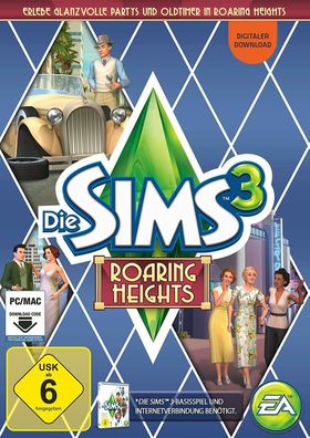 Die Sims 3 Roaring Heights (PC 2014 Nur EA Offizieller Download Code) Keine DVD