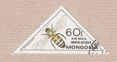 Motiv - Insekten - Honigbiene -Apis Mellifera - gestempelt
