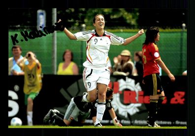 Unbekannt DFB Nationalspielerin FOTO Original Signiert + A 215325