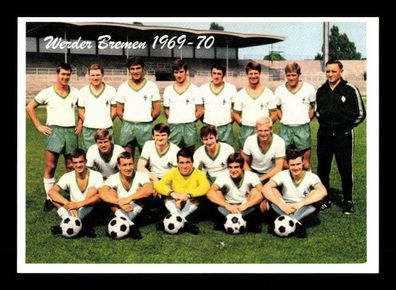 Werder Bremen Mannschaftskarte 1969-70
