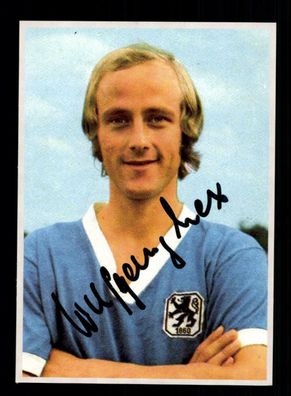 Wolfgang Lex Autogrammkarte TSV 1860 München Spieler 70er Jahre Original Sign