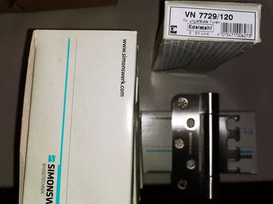 Simonswerk Variant-objektband VN 7729/120, VN 7729/120, Edelstahl, matt geb.2 Stück