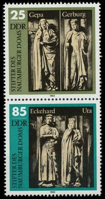 DDR Zusammendruck Nr SZd261 postfrisch SENKR PAAR SC494FE