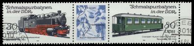 DDR Zusammendruck Nr WZd577 gestempelt 3ER STR X19603A