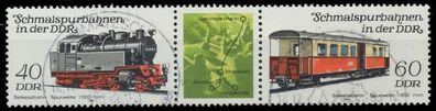 DDR Zusammendruck Nr WZd583 gestempelt 3ER STR X196102