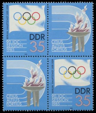 DDR Zusammendruck Nr 2949VBa postfrisch Viererblock SC592DA