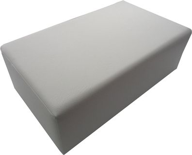 Bettverkürzer mit Kunstlederbezug WEß