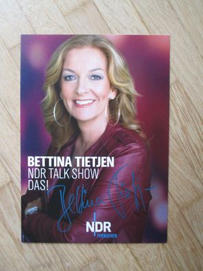 NDR Fernsehmoderatorin Bettina Tietjen - handsigniertes Autogramm!!