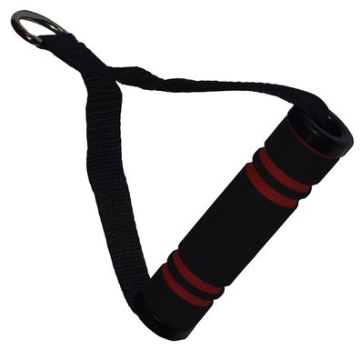 1 Stück Einhand Kabelzug Griff / Trainings Griff / Latzug Einhandgriff schwarz/ rot