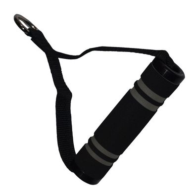 1 Stück Einhand Kabelzug Griff / Trainings Griff / Latzug Einhandgriff schwarz/ grau