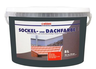 Wilckens 5l Sockel u. Dachfarbe anthrazit Sockelfarbe Außenfarbe Farbe Lack