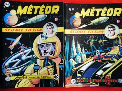 SF- Comics-Meteor, Heft 1-22. Hethke Verlag, in verlagsneuem Zustand...