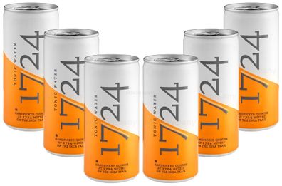 1724 Tonic Water Dose inkl. Pfand EINWEG - 6x 200ml = 1200ml Abbildung Neu Nich