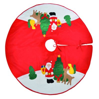 Weihnachtsdecke Christbaumdecke Baumdecke Tannenbaum Decke rund mit Motiv Ø100cm