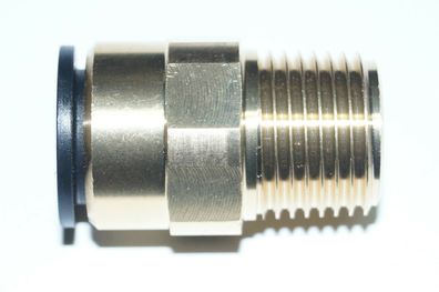 Steckverbinder Druckluft Steckverschraubung Rohrverbinder 22x3/4" ms