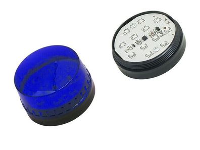 LED Rundumleuchte intern Optischer - stroboskopisch Signalgeber Blau 12V