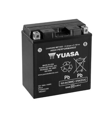 YUASA YTX20CH-BS HP 12V/18,9Ah A270 Motorradbatterie AGM SOFORT einsatzbereit