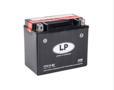 YTX12-BS / 51012 AGM-Batterie 12V/10Ah (10h) 150A (EN) SOFORT einsatzbereit