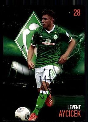 Levent Aycicek Werder Bremen 2013-14 Autogrammkarte + A 63030