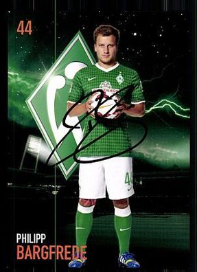 Philipp Bargfrede Werder Bremen 2013-14 Autogrammkarte + A 63026