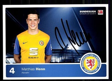 Matthias Henn Eintracht Braunschweig 2013-14 Autogrammkarte + A 63039