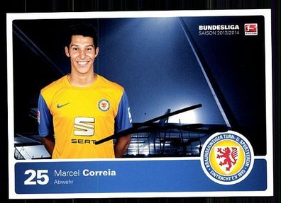 Marcel Correia l Eintracht Braunschweig 2013-14 Autogrammkarte + A 63055