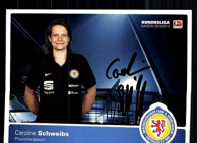 Caroline Schweibs Eintracht Braunschweig 2013-14 Autogrammkarte + A 63064