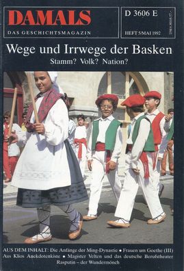 Damals - Das Geschichtsmagazin Heft 5/1992 Wege und Irrwege der Basken