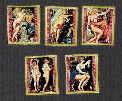 Malerei - Erotik 5 hübsche, großformatige Mädel von alten Meistern gemalt o