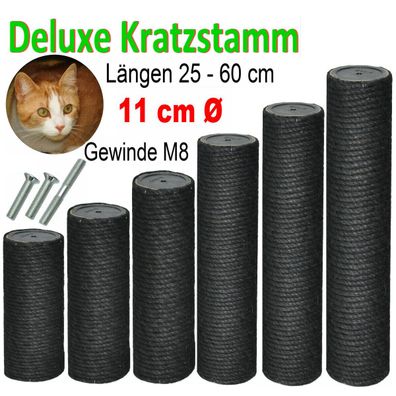 Katzen Kratzbaum Kratzstamm Ersatz Zubehör Sisalstamm Kratzstamm 11cm schwarz Ø