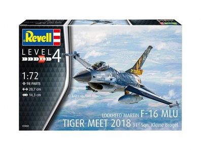 Revell F-16 MLU Tiger Meet 2018 Kleine Brogel 31 SQN. 1:72 Revell 03860