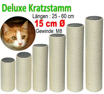Katzen Kratzbaum Ersatzstamm Ersatz Stamm Sisalstamm Kratzstamm M8 - 15 cm Ø