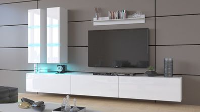 Egina N50 Möbel für Wohnzimmer Wohnwand Mediawand Schrankwand Wohnschrank