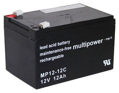 Multipower - MP12-12C - 12 Volt 12Ah
