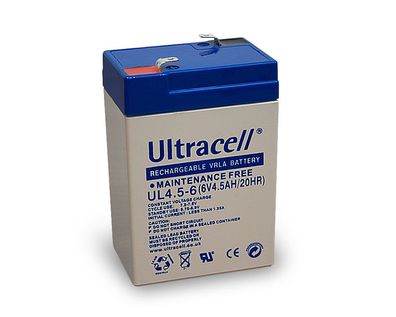 Ultracell - UL4.5-6 - 6 Volt 4500mAh Pb