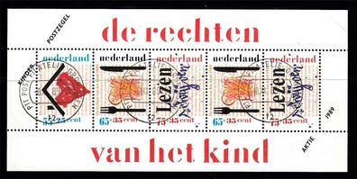 1989 Niederlande Block 33 MiNr. 1371-73 Rundstempel Ersttag