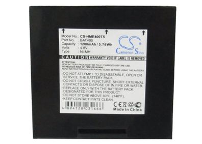 Ersatzakku - CS-HME400TS - HME 400 / BAT400 - 4,8 Volt 1200mAh Ni-MH