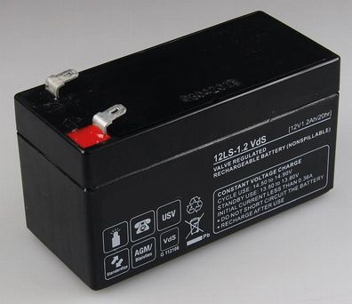 Q-Batteries - 12LS-1.2 - 12 Volt 1200mAh Pb
