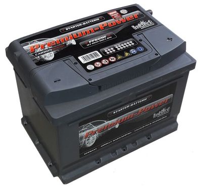 intAct - Premium-Power - PP60MF - Batterie - 12 Volt 60Ah (c20) 600 A (EN)
