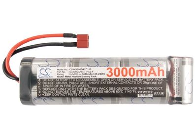 Ersatzakku - CS-NS300D47C115 - RC CS-NS300D47C115 - 8,4 Volt 3000mAh Ni-MH