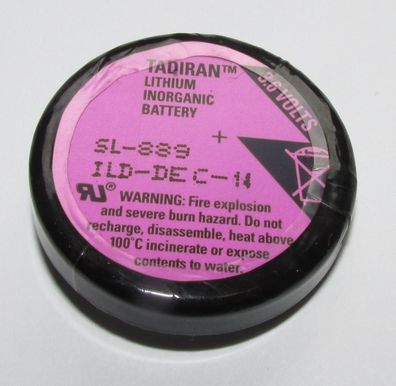 Tadiran - SL-889 - 1/10 D - 3,6 Volt 1000mAh Lithium