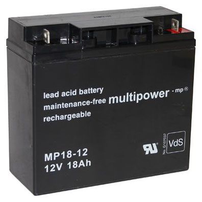 Multipower - MP18-12 - 12 Volt 18Ah Pb