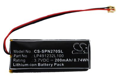 Ersatzakku - CS-SPN270SL - SONY PSP-N270 / LP491232L100 - 3,7 Volt 200mAh Li-Polymer