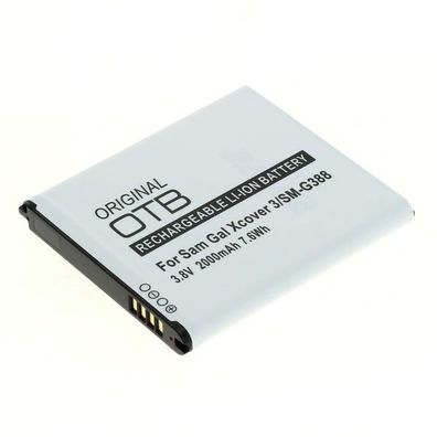 OTB - Ersatzakku kompatibel zu Samsung Galaxy XCover 3 SM-G388 - 3,8 Volt 2000mAh ...