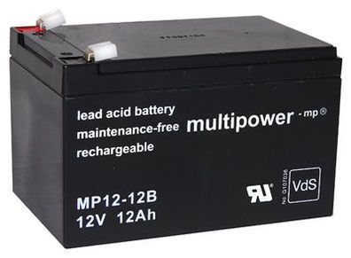 Multipower - MP12-12B - 12 Volt 12Ah Pb